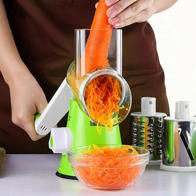 Table Top Drum Grater – Manual Vegetable Slicer & Cheese Grater