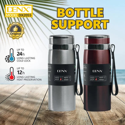 Denx Thermal Insulated Water Bottle – 800ml Stainless Steel with Tea Strainer