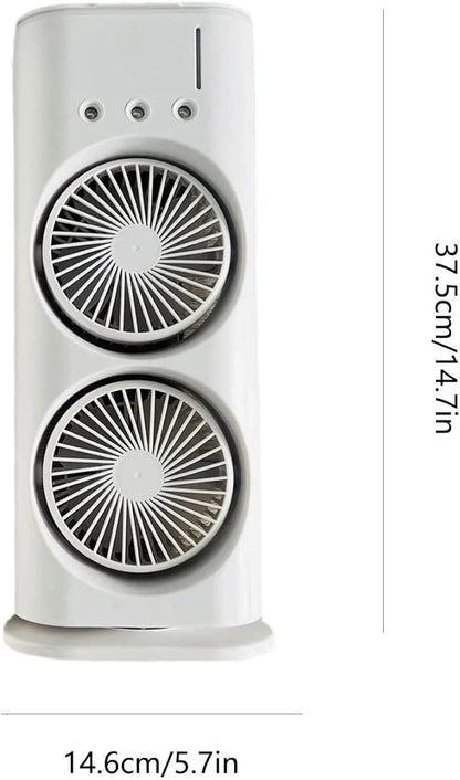 Double Ended Spray Fan – Portable Misting Fan with LED Lights