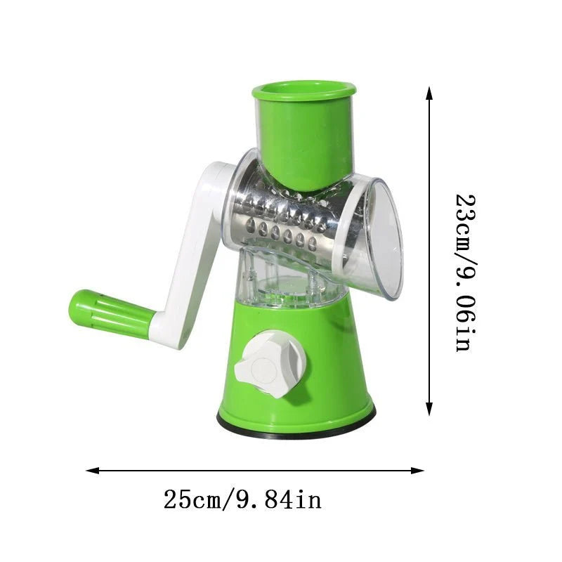 Table Top Drum Grater – Manual Vegetable Slicer & Cheese Grater