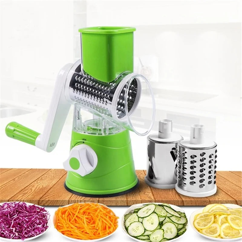 Table Top Drum Grater – Manual Vegetable Slicer & Cheese Grater